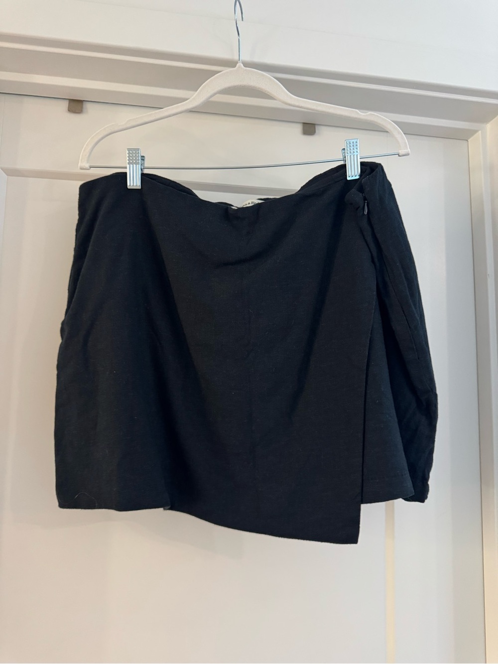 Abercrombie and Fitch Black Wrap Mini Skort